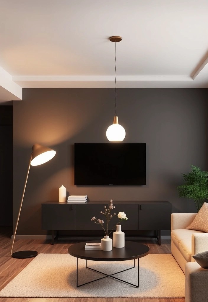 20 Stunning Budget Minimalist Decor Ideas for Your Living Room (Wait Until You See #12!) - 11. Minimalist Lighting Fixtures