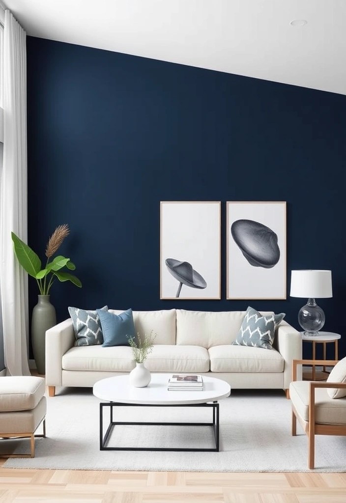 20 Stunning Budget Minimalist Decor Ideas for Your Living Room (Wait Until You See #12!) - 17. Simple Accent Walls