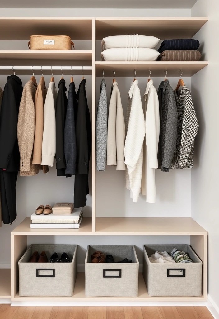 21 Cozy Minimalist Bedroom Ideas That Won't Break the Bank (You’ll Love #13!) - 17. Minimalist Wardrobe Solution