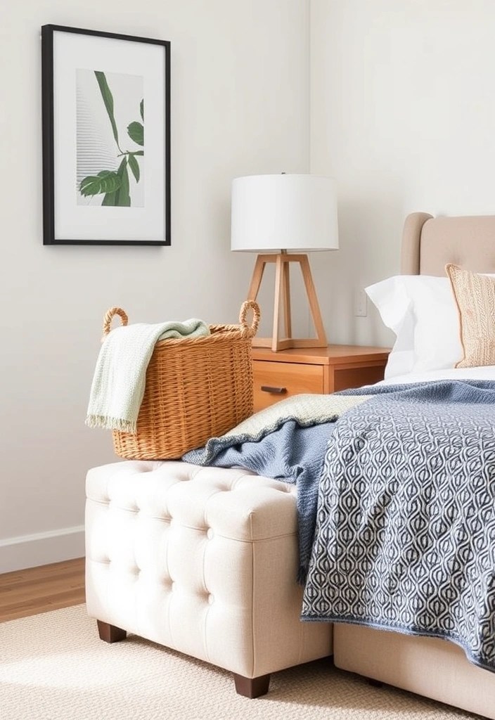 21 Cozy Minimalist Bedroom Ideas That Won't Break the Bank (You’ll Love #13!) - 20. Multi-functional Decor