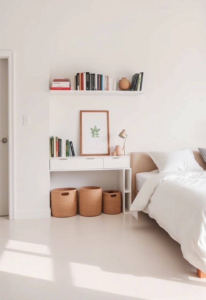 21 Cozy Minimalist Bedroom Ideas That Won't Break the Bank (You’ll Love #13!) - 5. Declutter and Organize